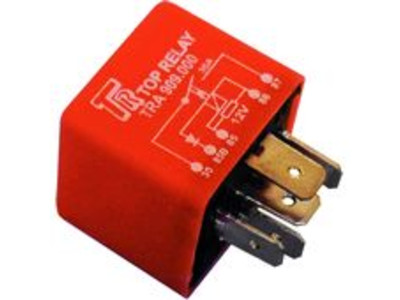 Top Relay: Relé Auxiliar: Relé Auxiliar 12V 30A, sem suporte com  diodo e com resistor (87B) - cor LARANJA ORIGINAL