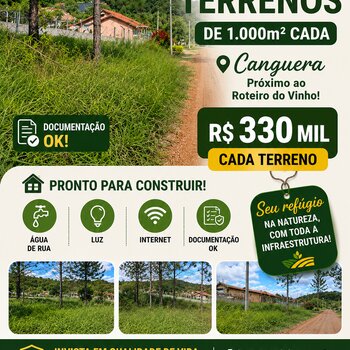 Terrenos a venda no Roteiro do vinho!!! 